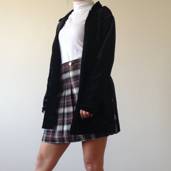 Carroll Reed - Black Velvet Cardigan - Picture 1 of 9